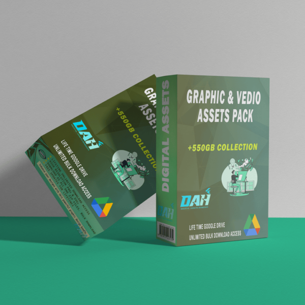 +550GB GRAPHIC & VIDEO ASSETS PACK